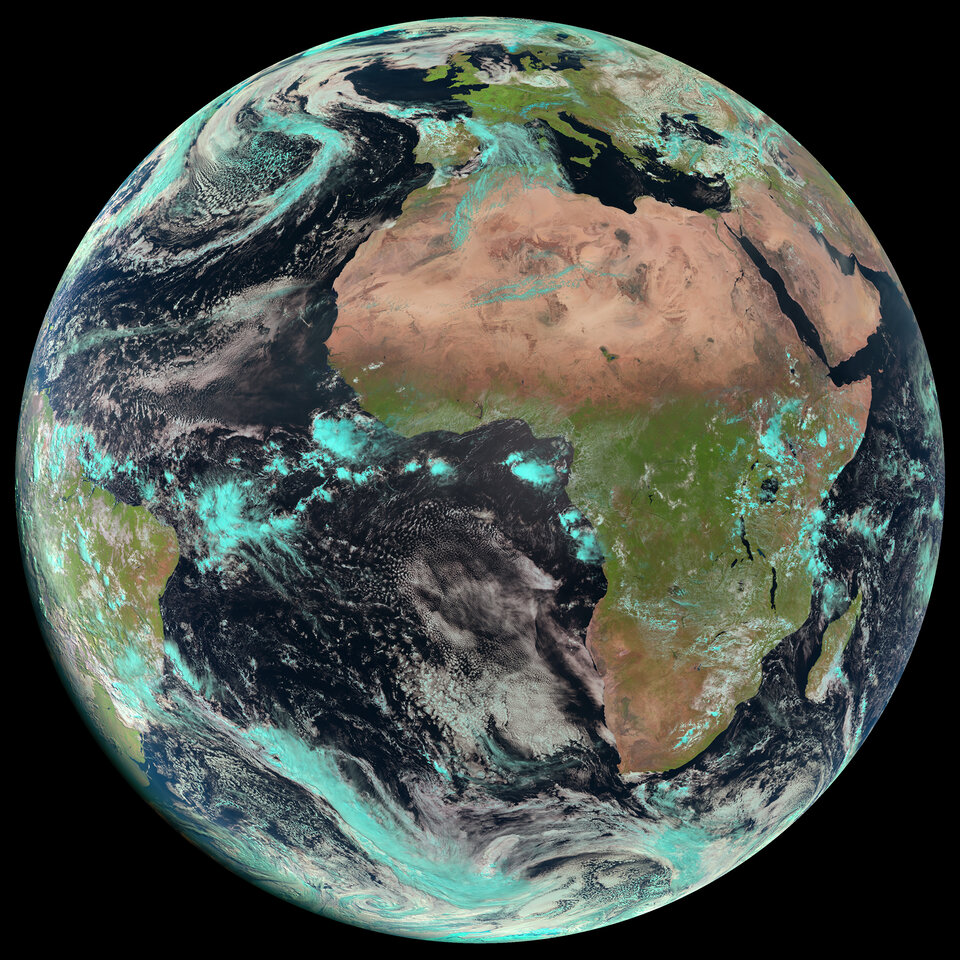 Η Γη όπως φαίνεται από τον Meteosat