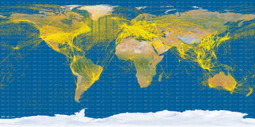 Proba-V detecting aircraft 