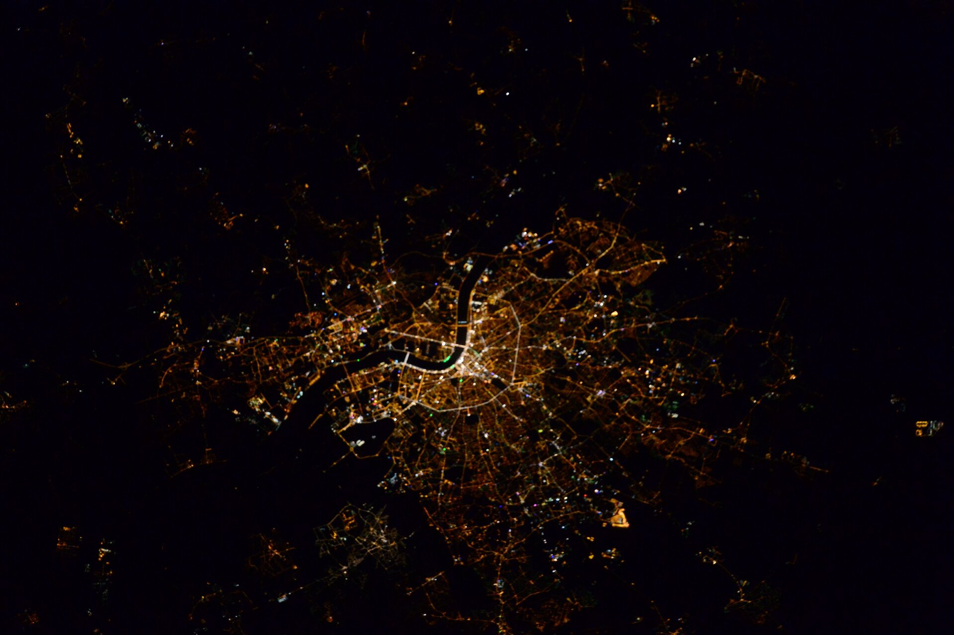 Tokyo at Night (NASA, International Space Station, 11/14/1. Flickr