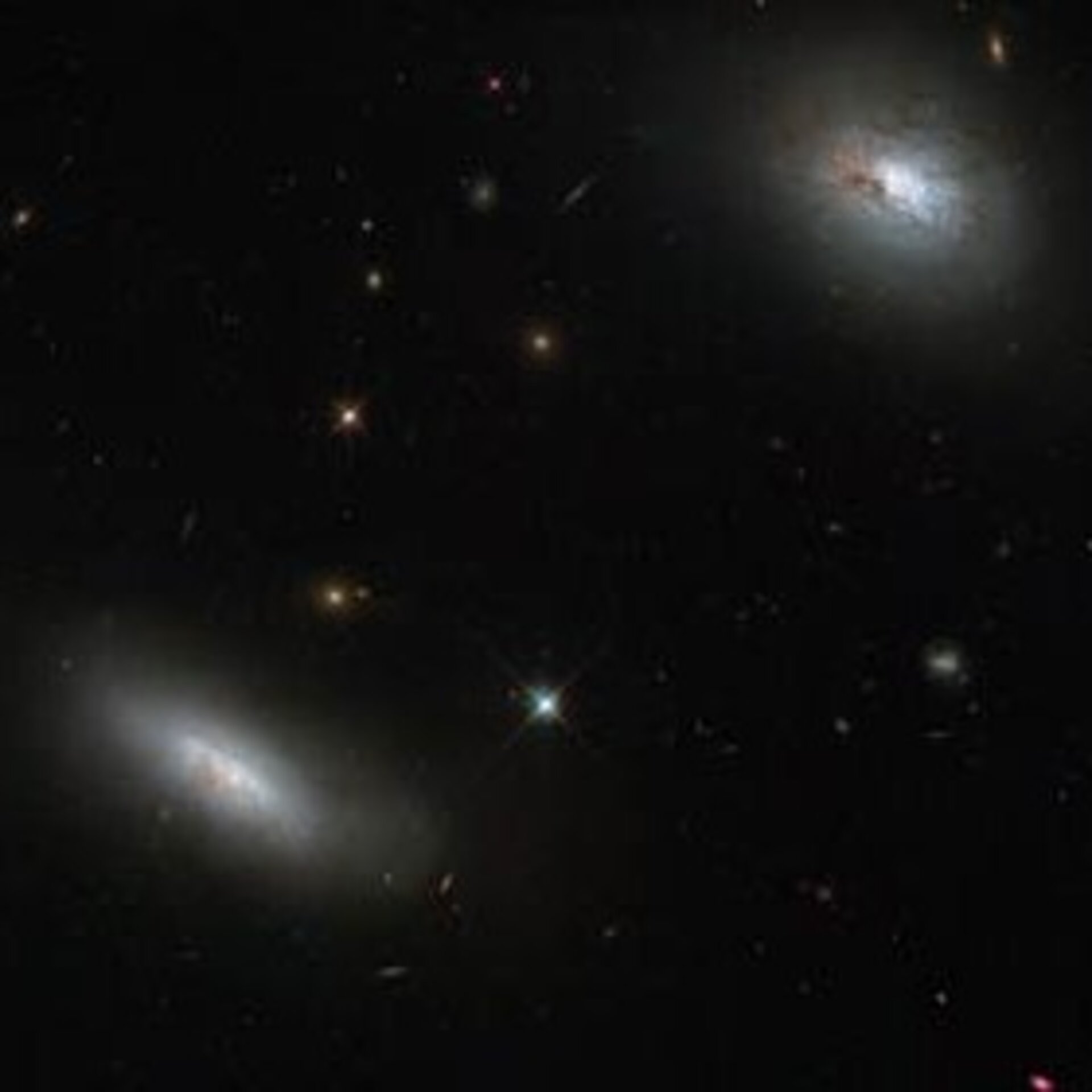 Hubble views a bizarre cosmic quartet 