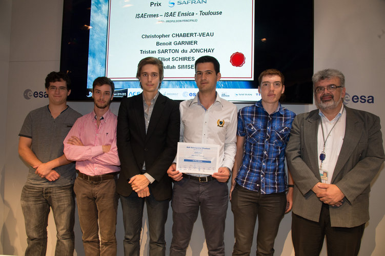 Prize-giving ceremony for the Student Aerospace Challenge