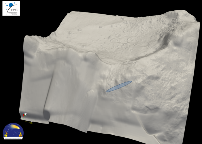 Revised lander search ellipse 