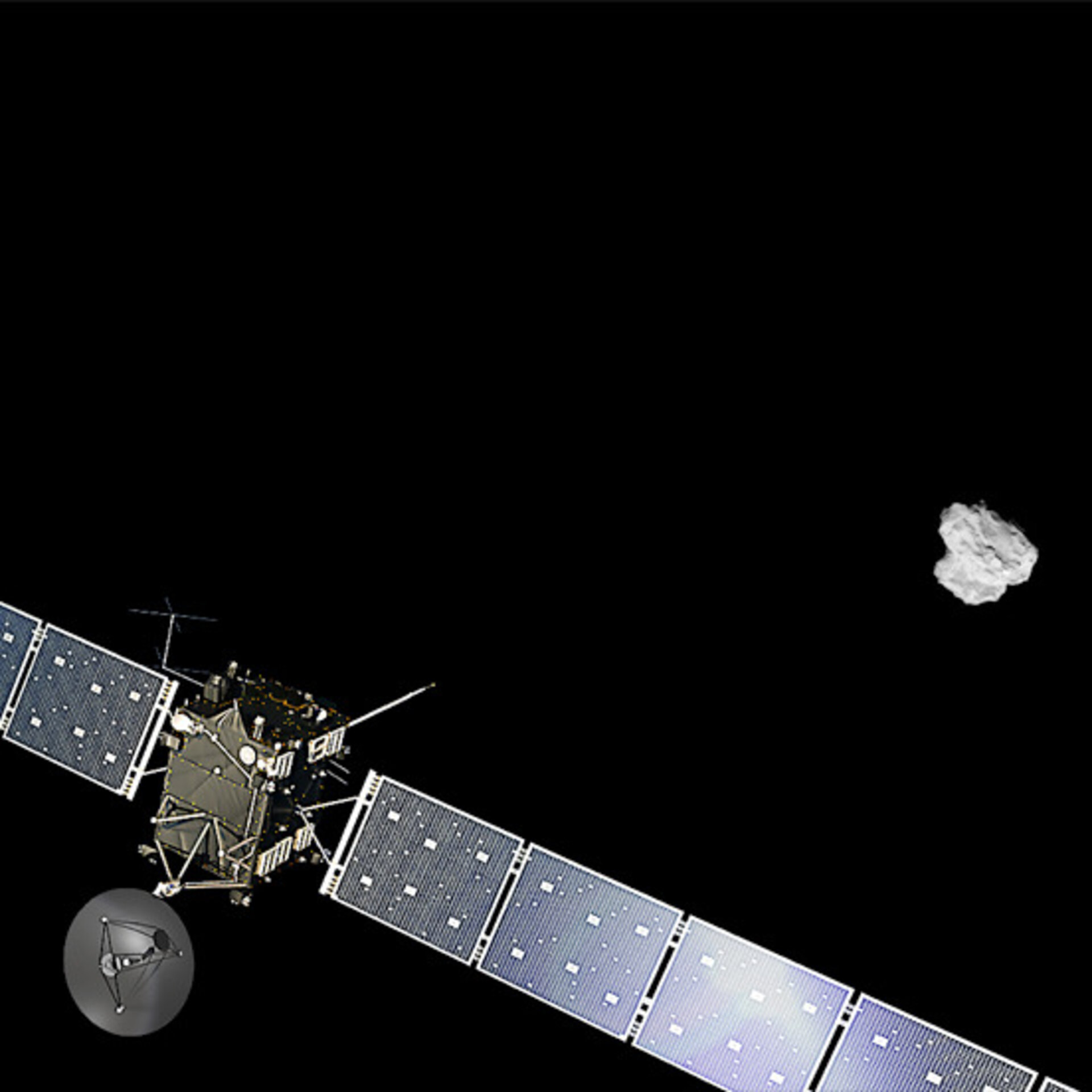 Rosetta approaching comet
