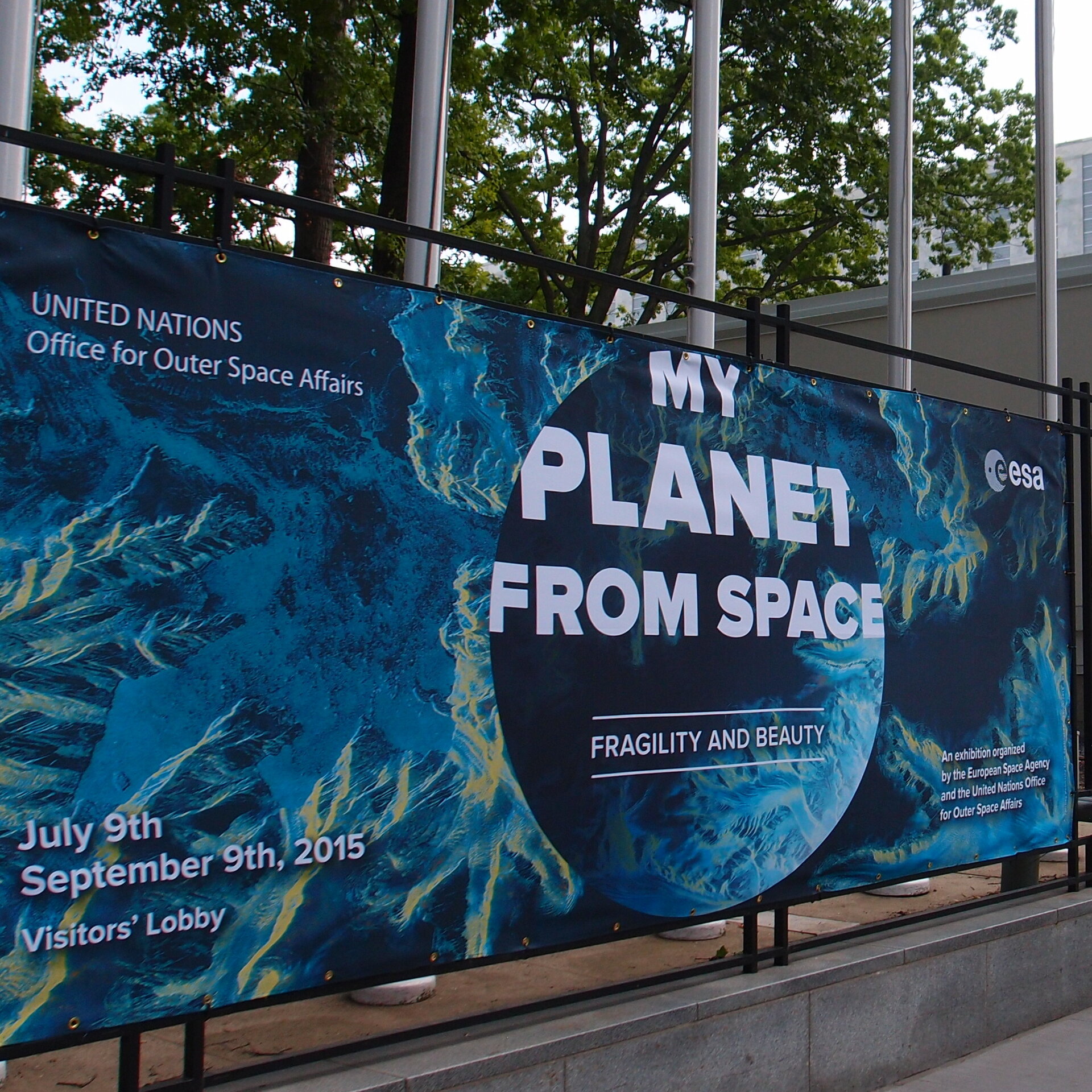 My Planet exhibition - UN entrance