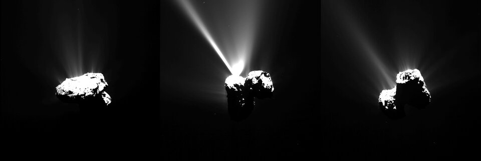 Rosetta-Bilder von Komet 67P kurz vor dem Perihel