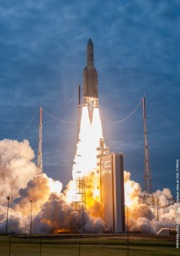Ariane 5 liftoff on flight VA225