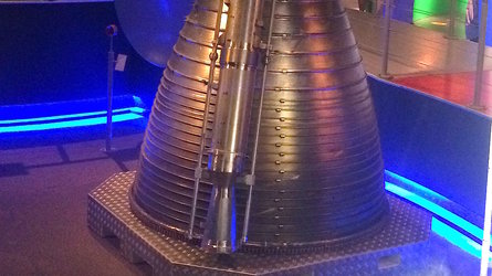 De Vulcain-raketmotor bij Space Expo