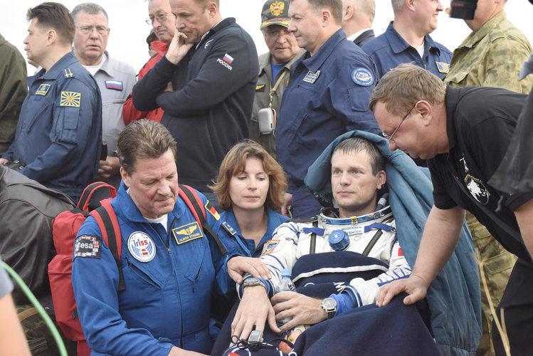 ESA astronaut Andreas Mogensen back on Earth