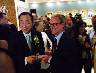 Ban Ki-moon and Volker Liebig