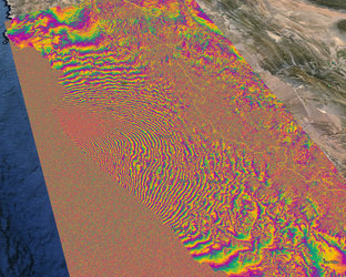 Chile earthquake on the radar