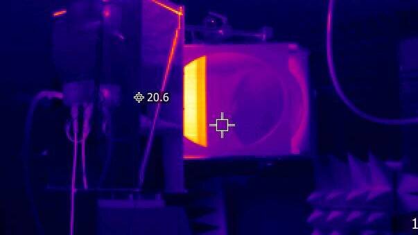 Infrared view of test