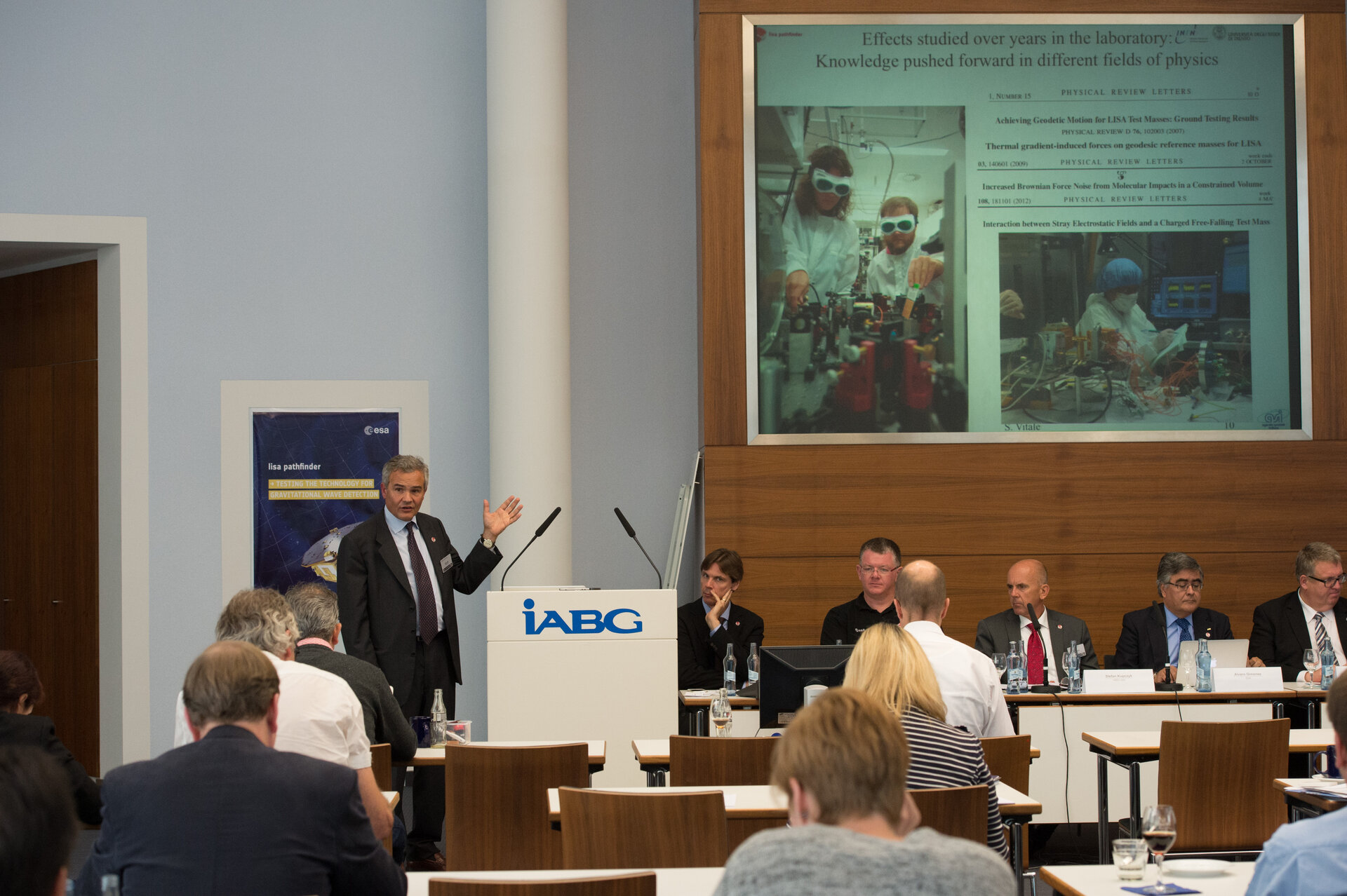 "LISA Technology Package" presentation at IABG’s space test centre
