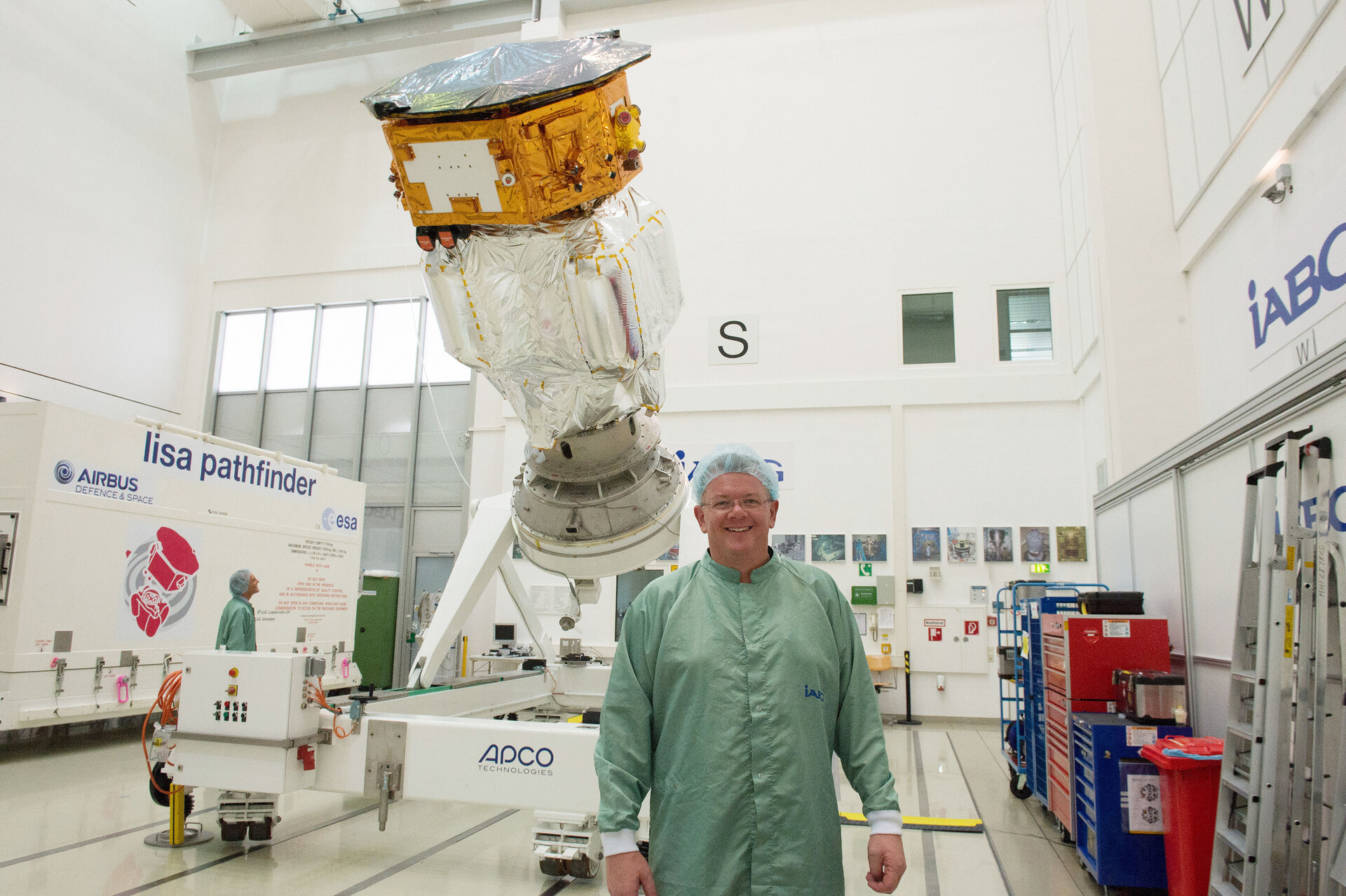 Paul McNamara at IABG’s space test centre