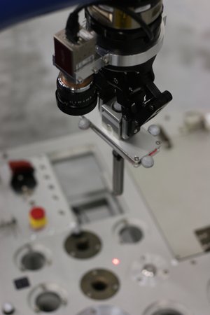 The Interact Centaur Rover demonstrating a mechanical assembly task