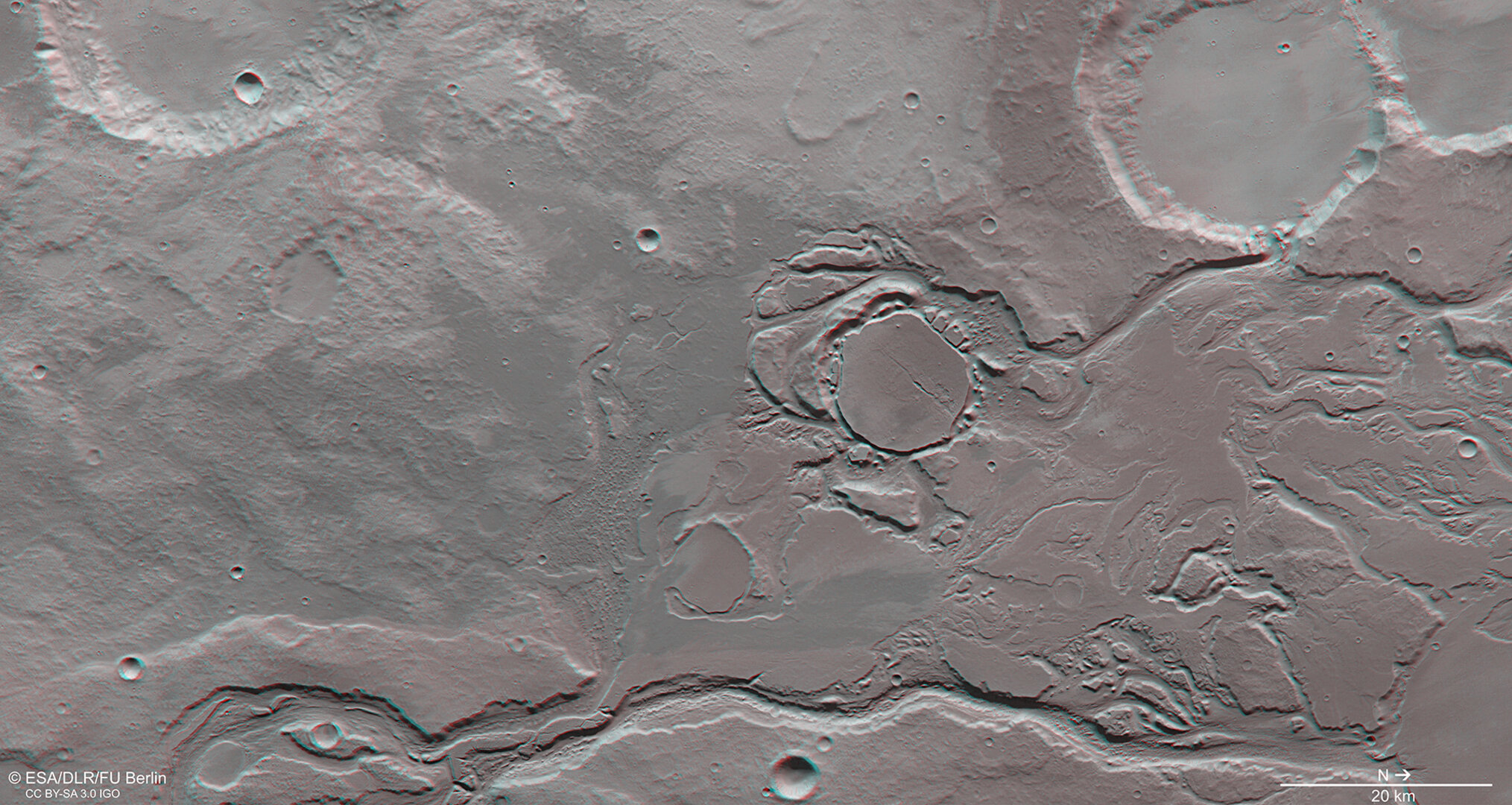 Mangala Valles in 3D 