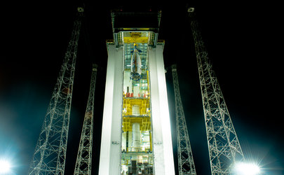 Vega VV06 upper composite transferred to launcher assembly area