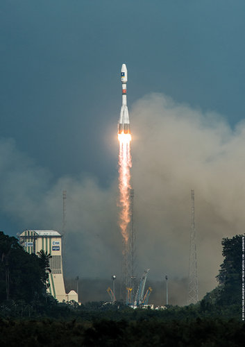 Galileo Soyuz VS13 liftoff