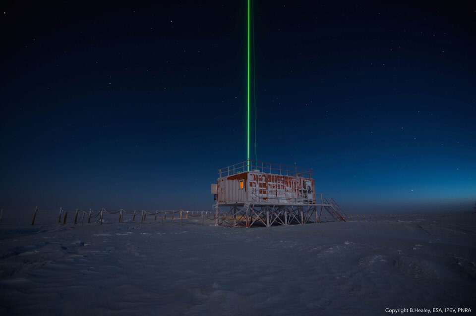 Laser research in Antarctica