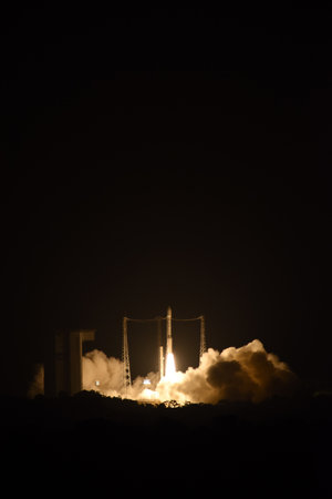 Liftoff of Vega VV06 carrying LISA Pathfinder