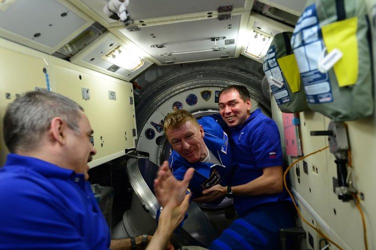 Tim arrives at Space Station
