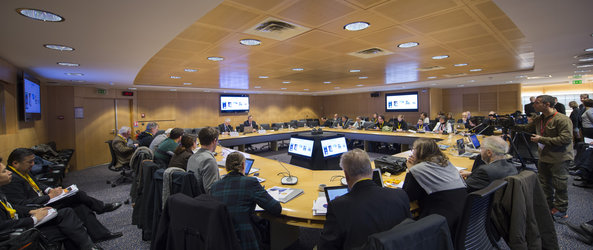 Jan Wörner during the annual press briefing on 15 January 2016