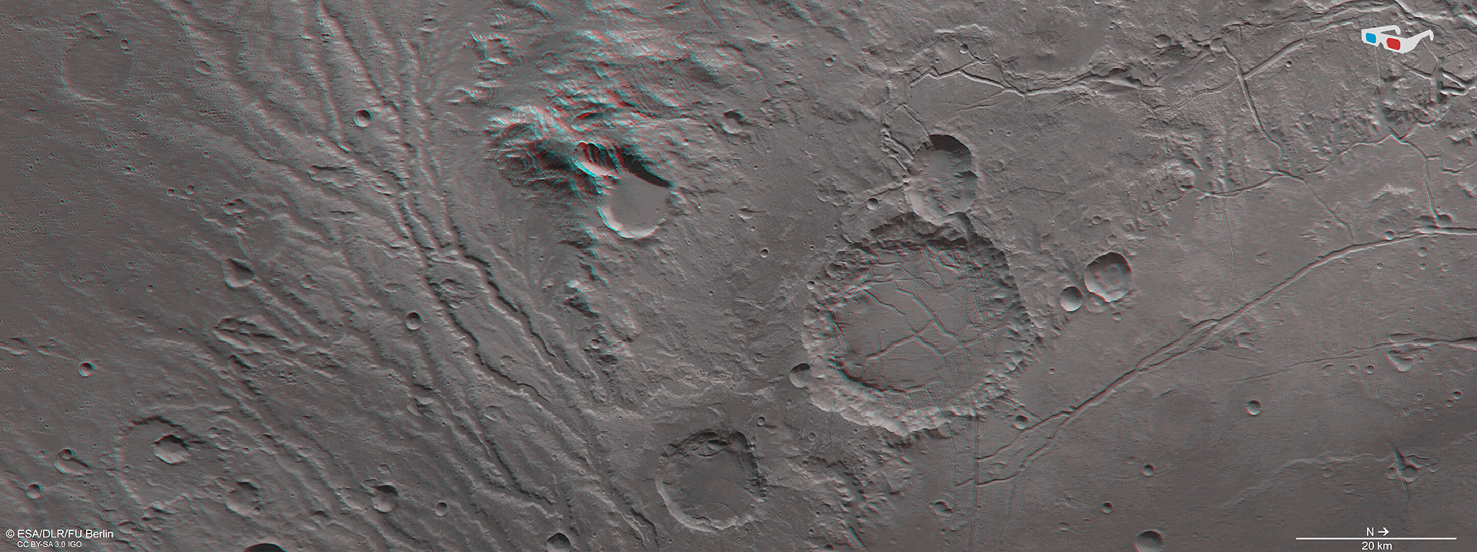 3D view in Arda Valles 