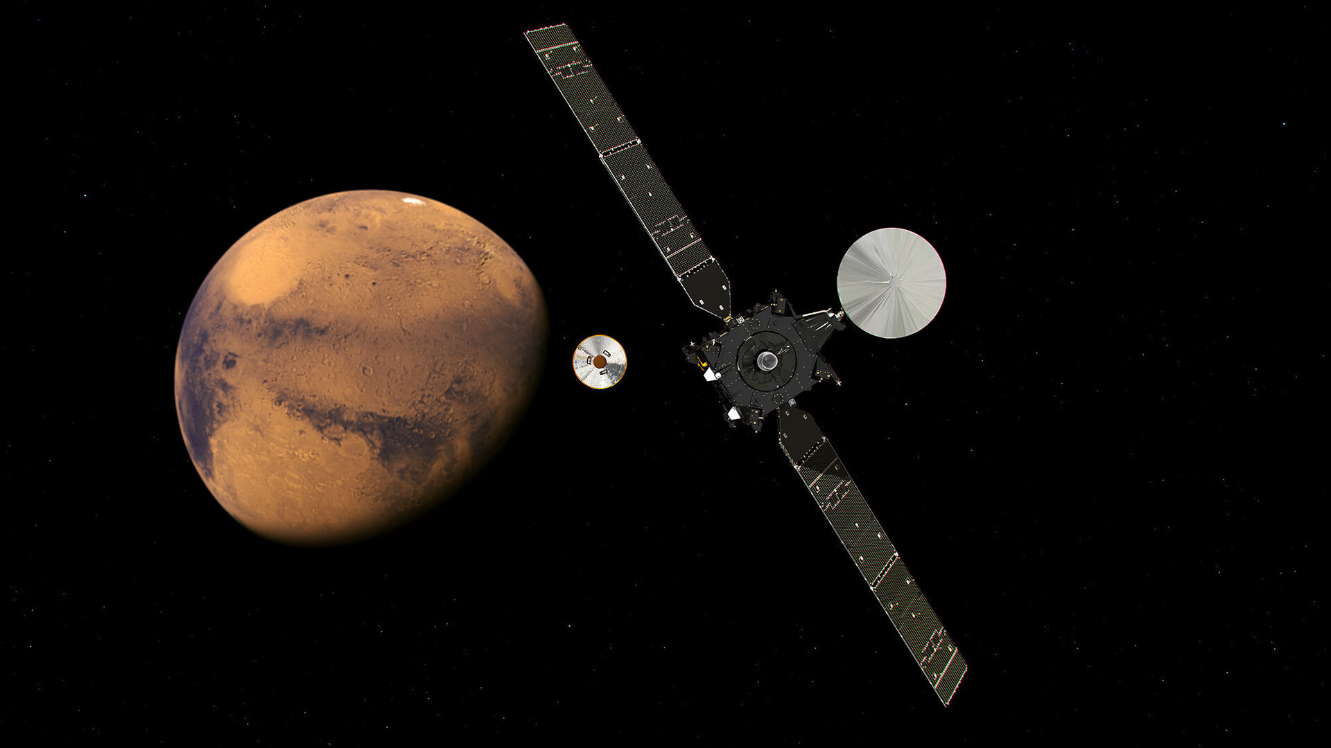 ExoMars 2016 en approche de Mars