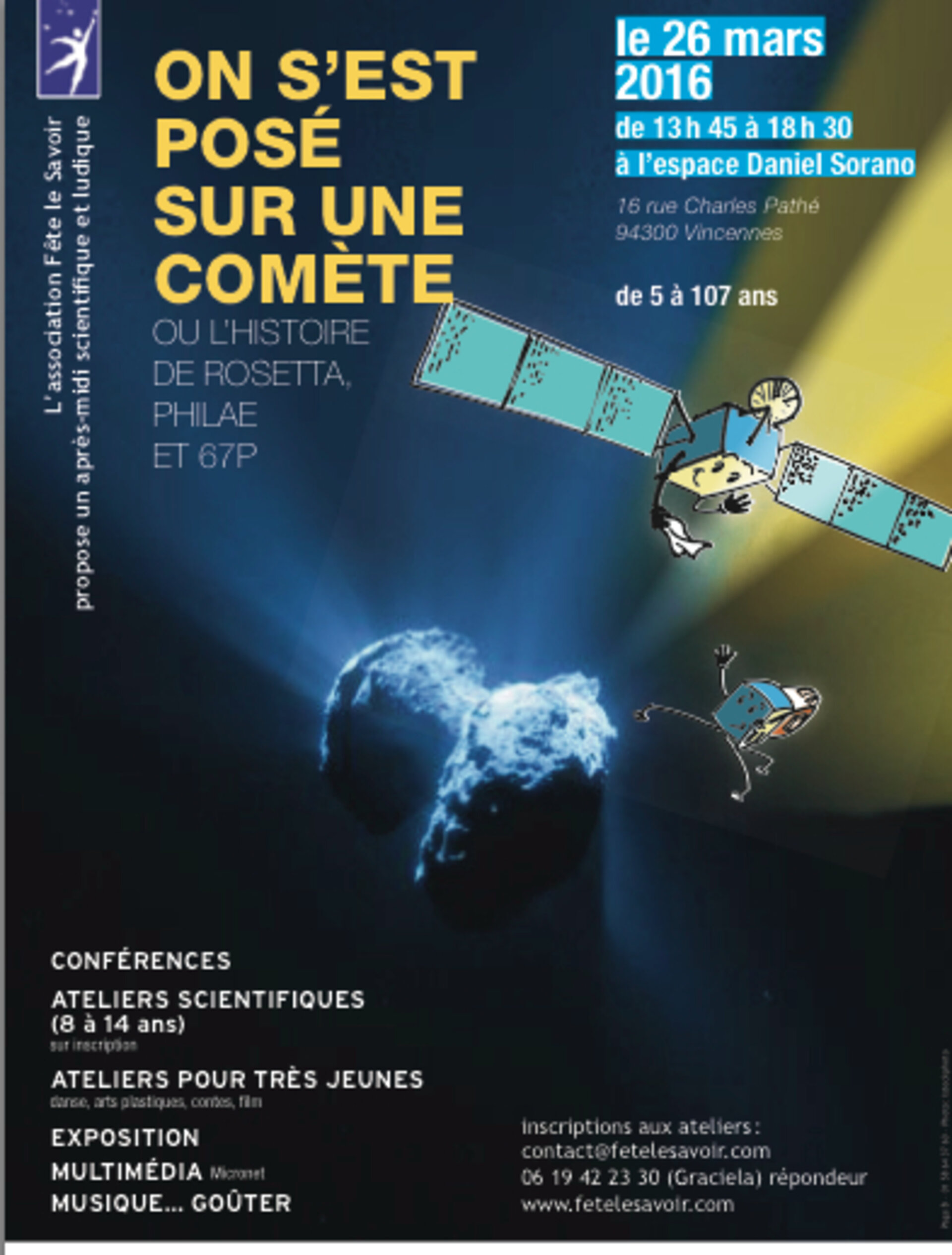 Fête le savoir : journée Rosetta à Vincennes