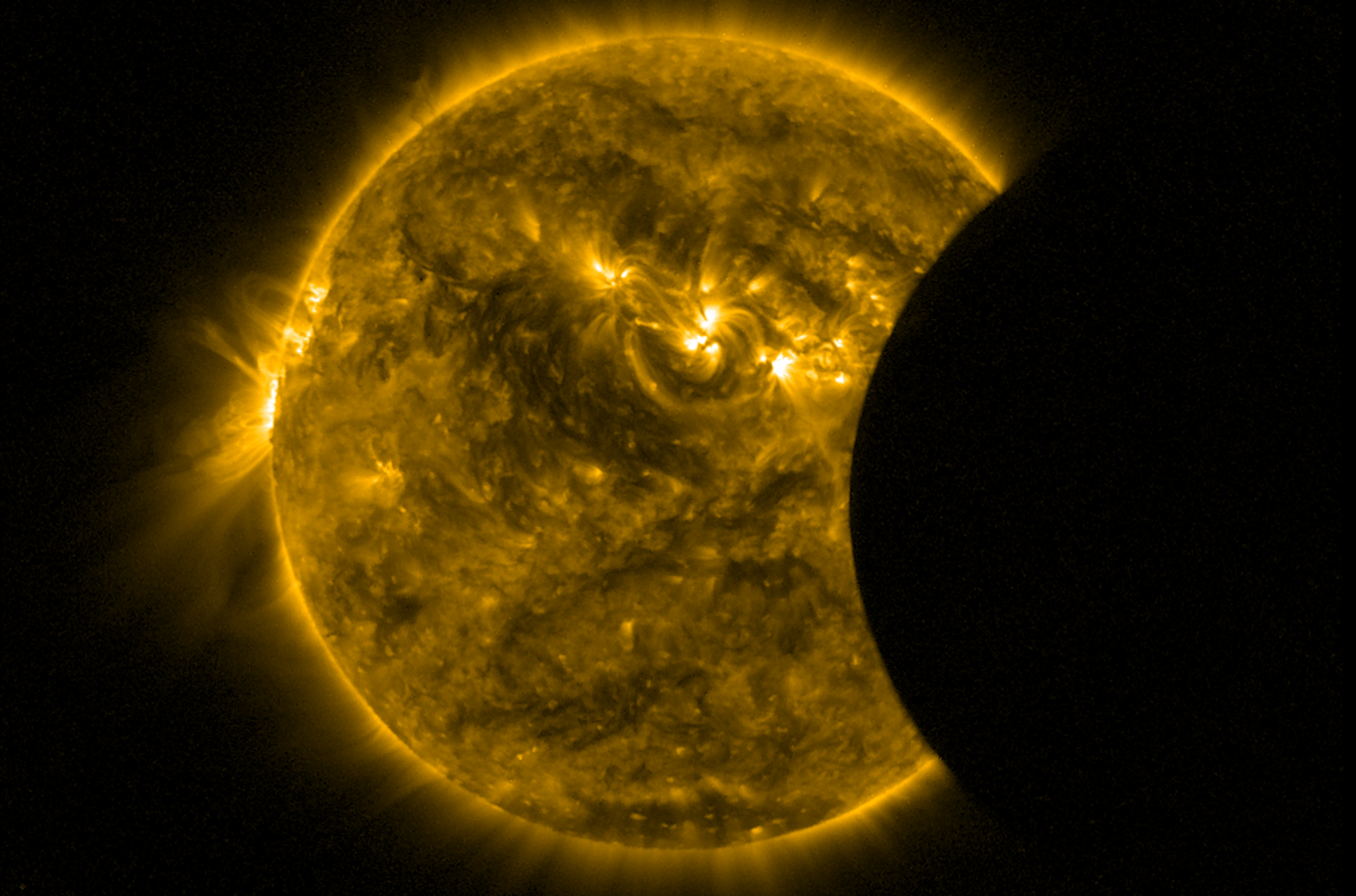 Proba-2 view of 8-9 March partial solar eclipse 