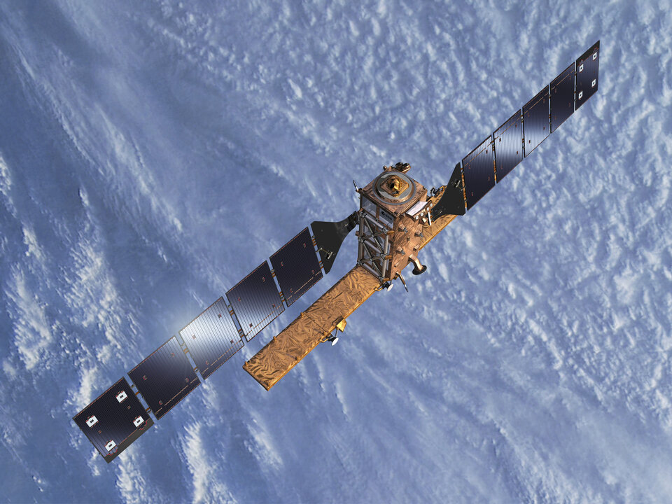 Sentinel-1B in de ruimte