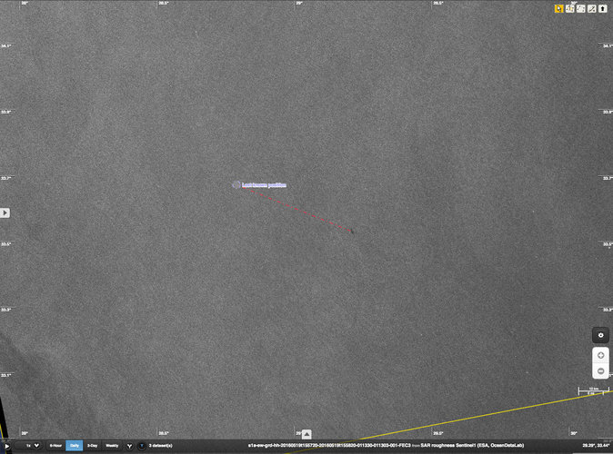 Sentinel-1A detects slick