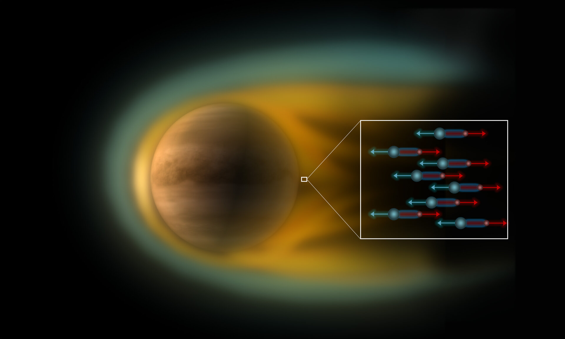 Electric field at Venus