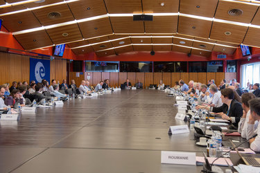 NASA Administrator Charles F. Bolden Jr addressing the ESA Council