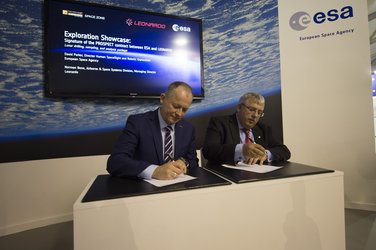 Signature of the Prospect B+ contract between ESA and Leonardo