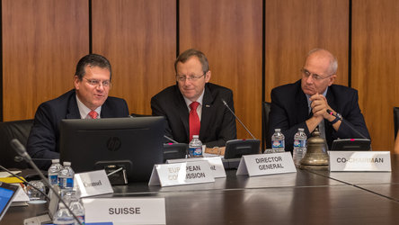 Maroš Šefčovič delivered an address to the ESA Council