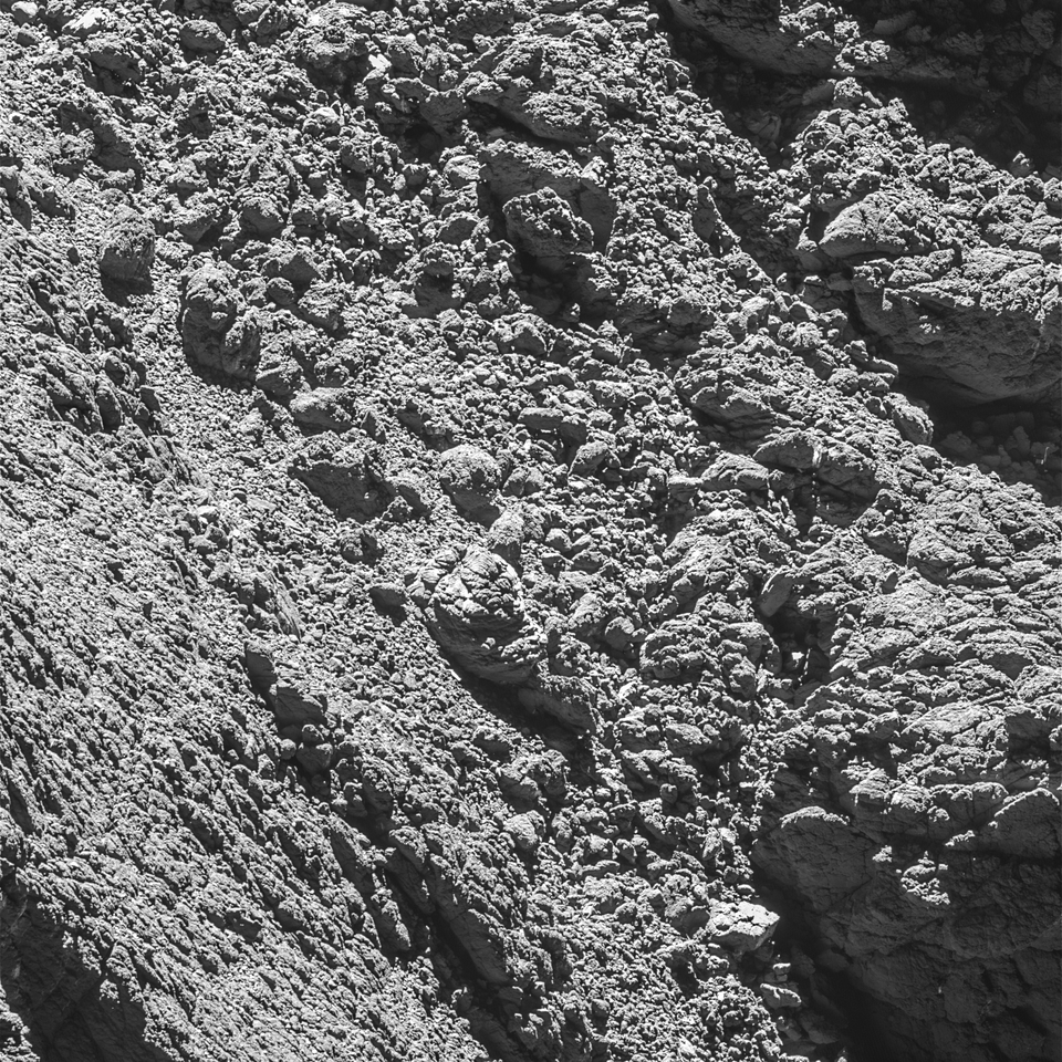Image montrant Philae, prise par la caméra à angle étroit OSIRIS le 2 septembre 