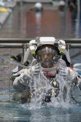 Thomas during training at JSC 