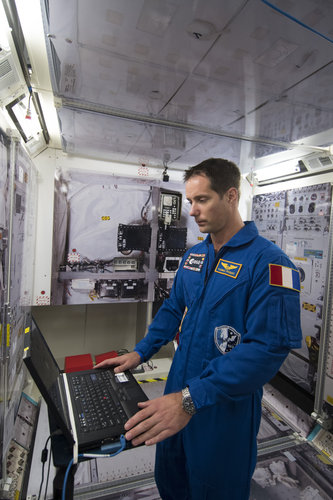 Thomas Pesquet during training at JSC 