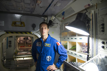 Thomas Pesquet during training at JSC 