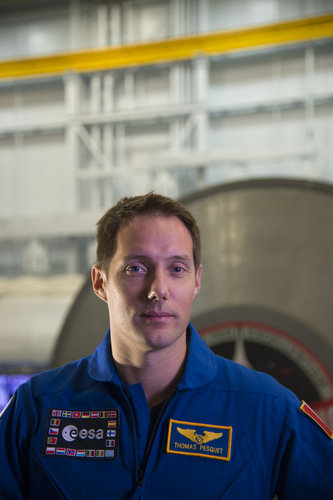 Thomas Pesquet during training at JSC 