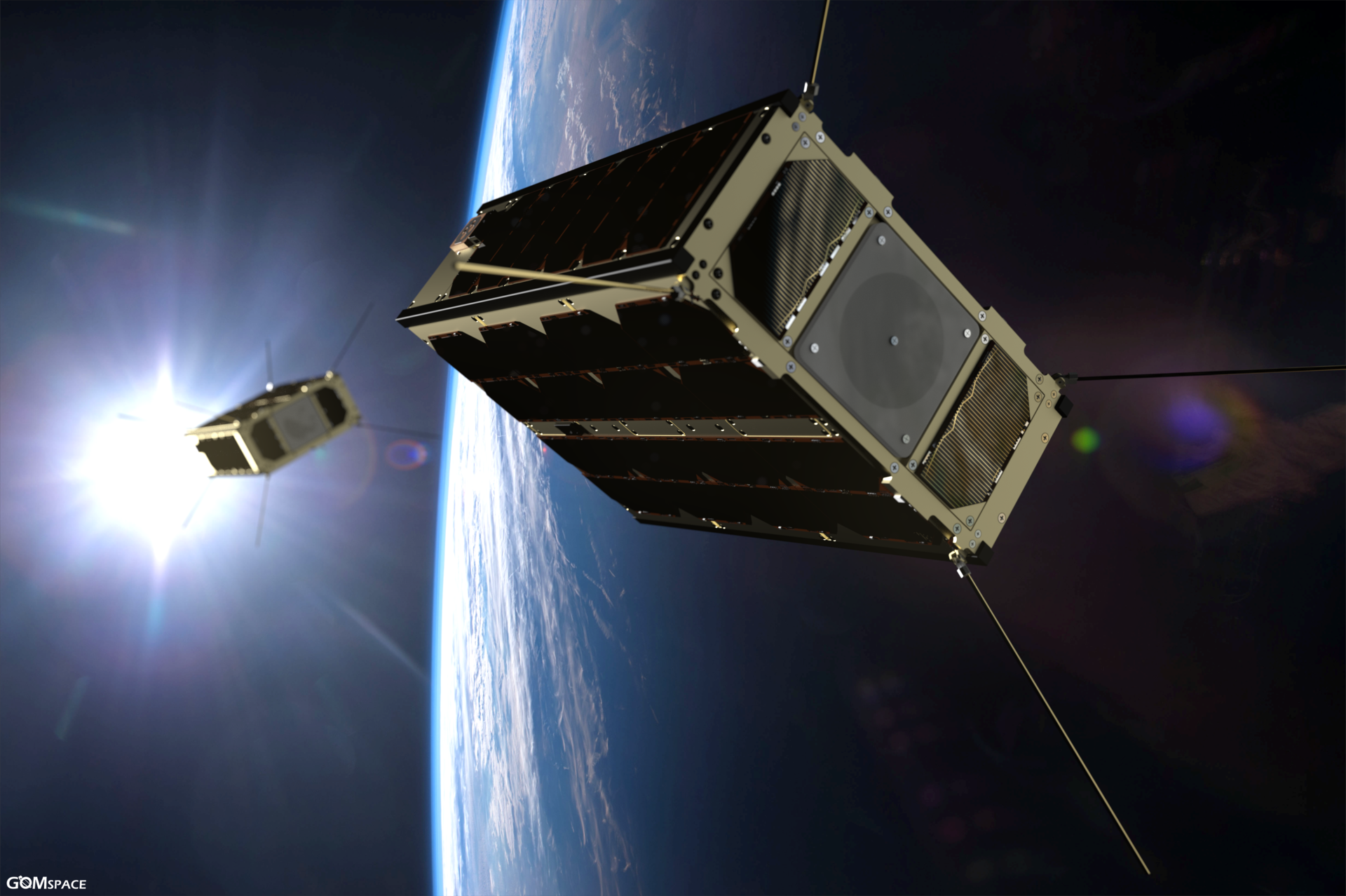 CubeSats working as a team