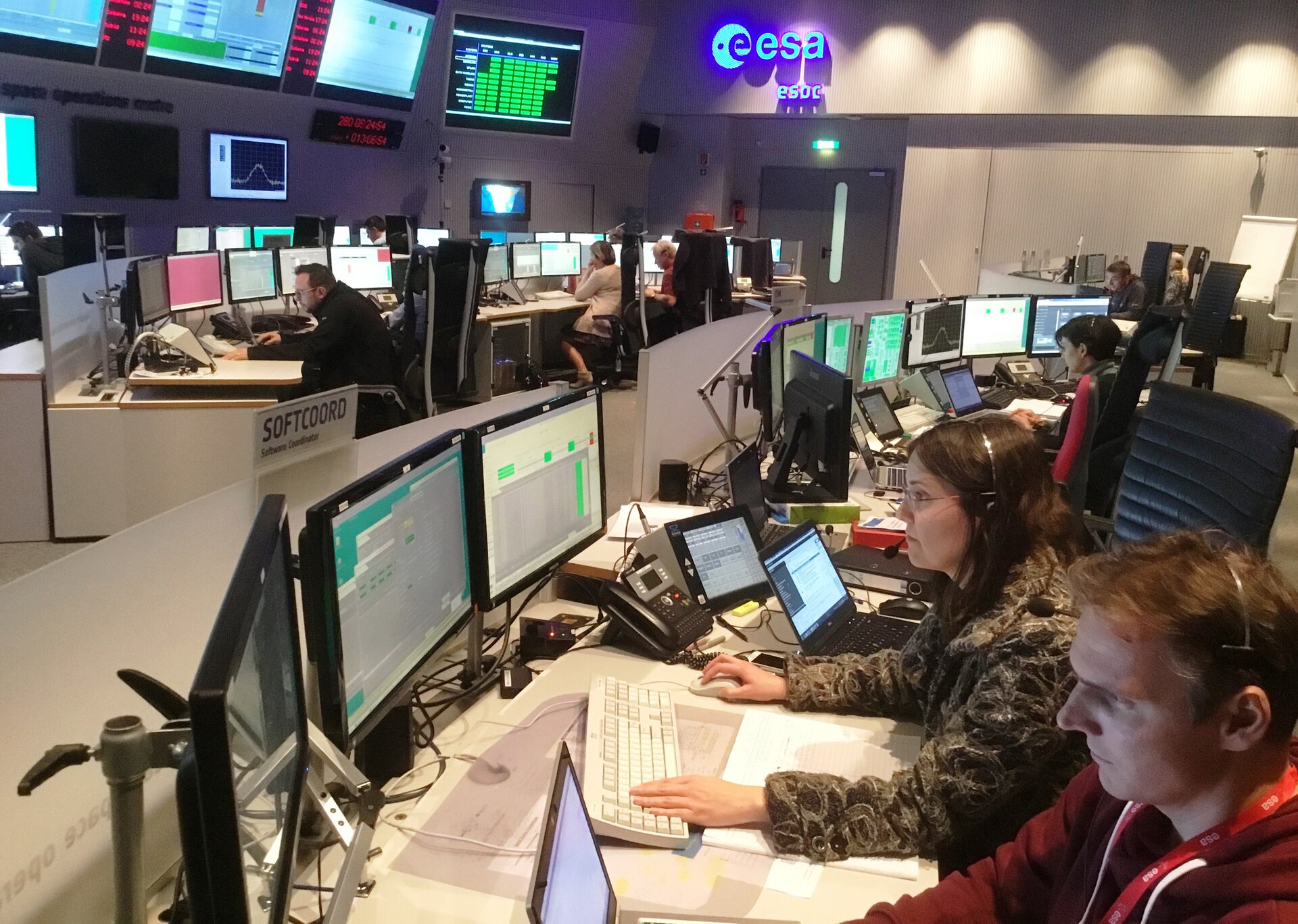 The ExoMars mission control team