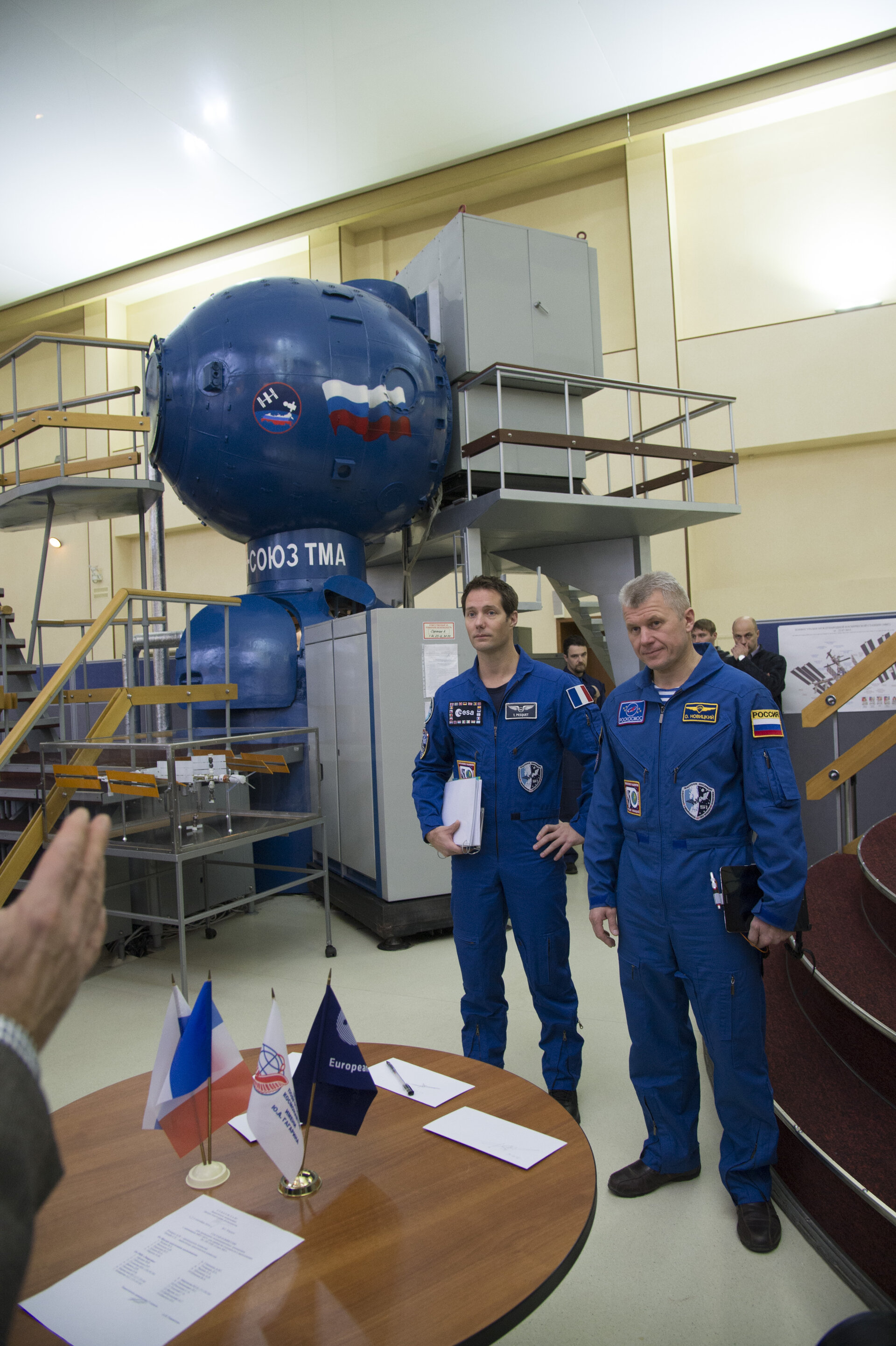 Thomas and Oleg during training at GCTC