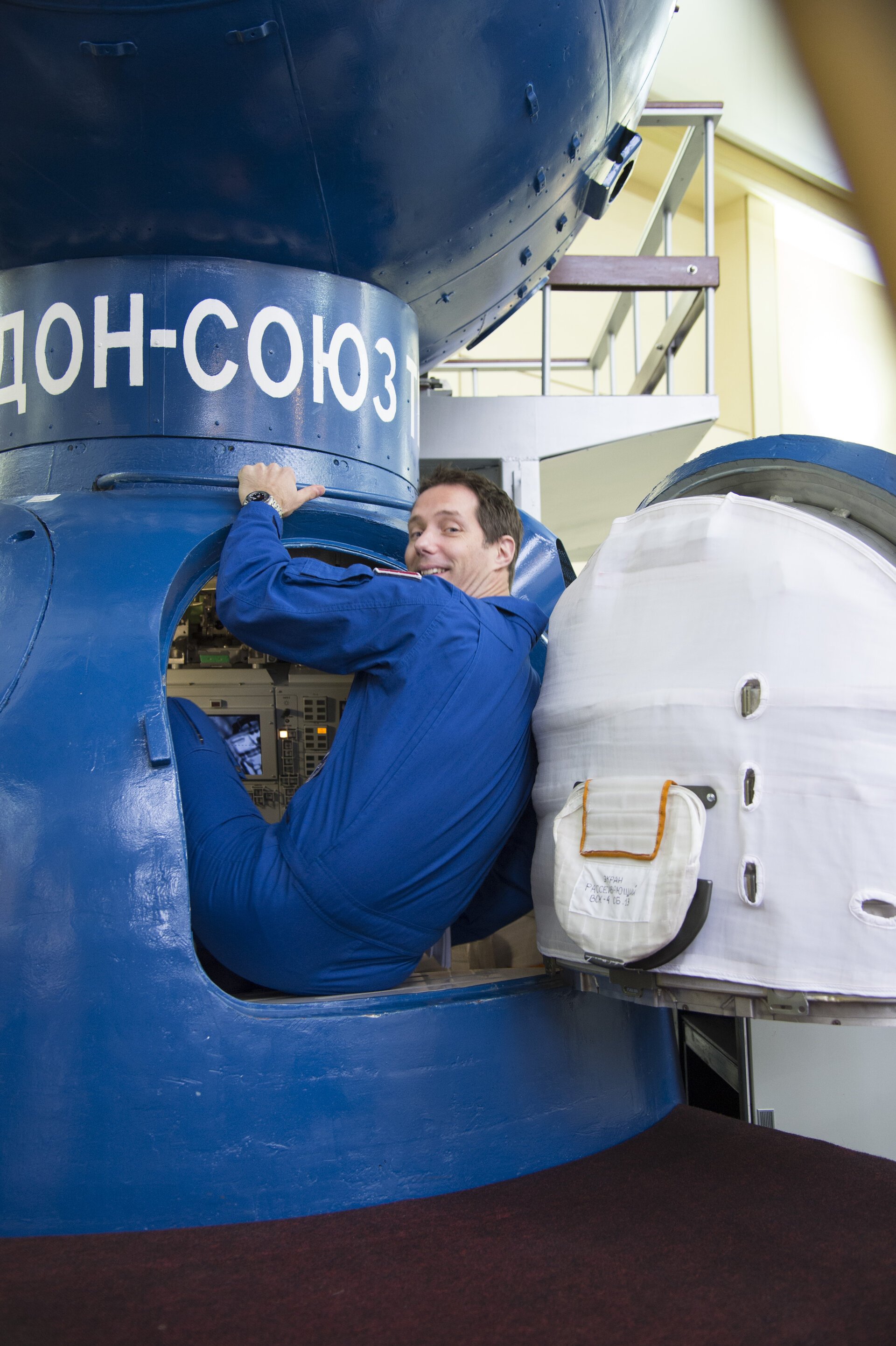 Thomas during training at GCTC