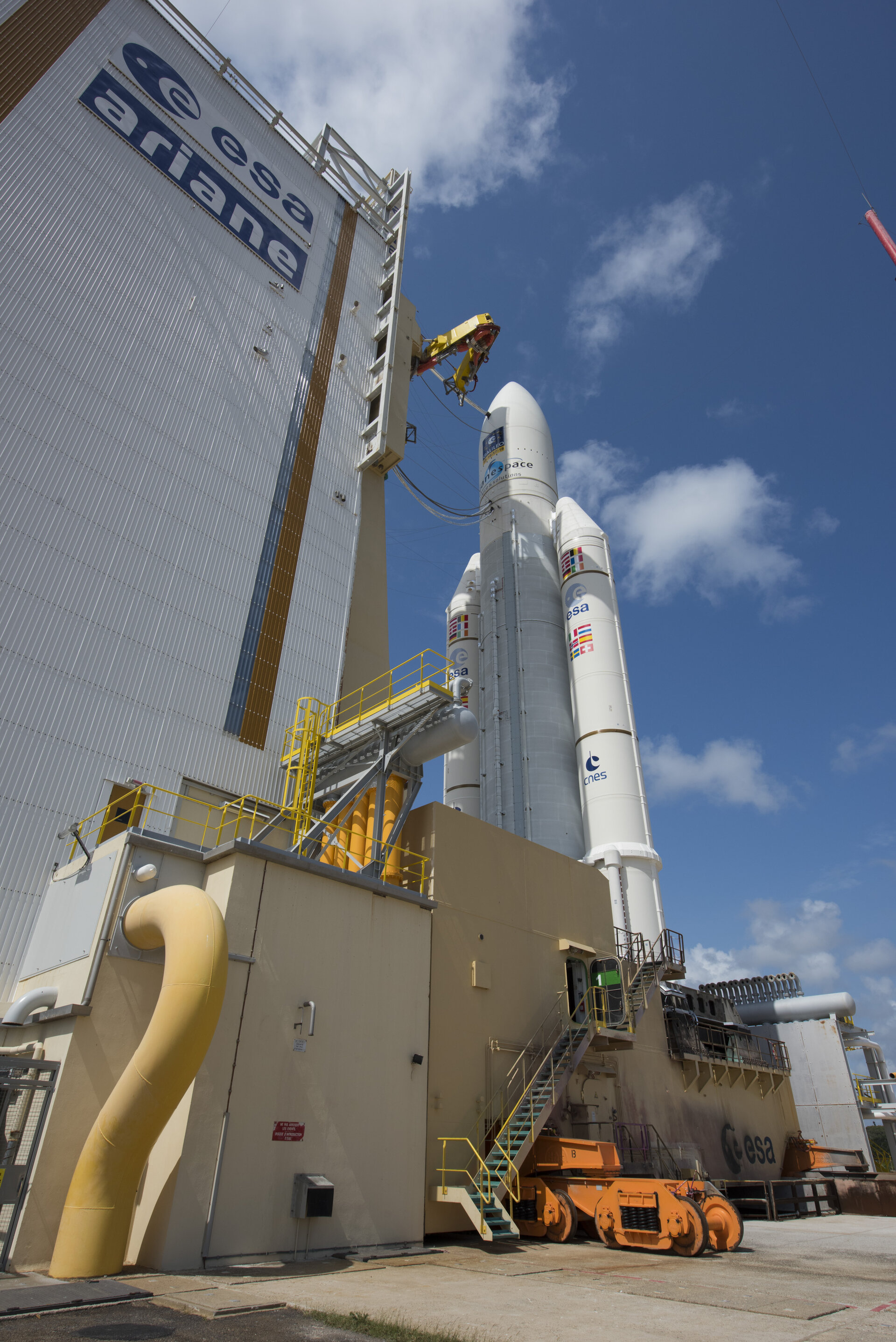 Ariane 5 flight VA233 on launch pad