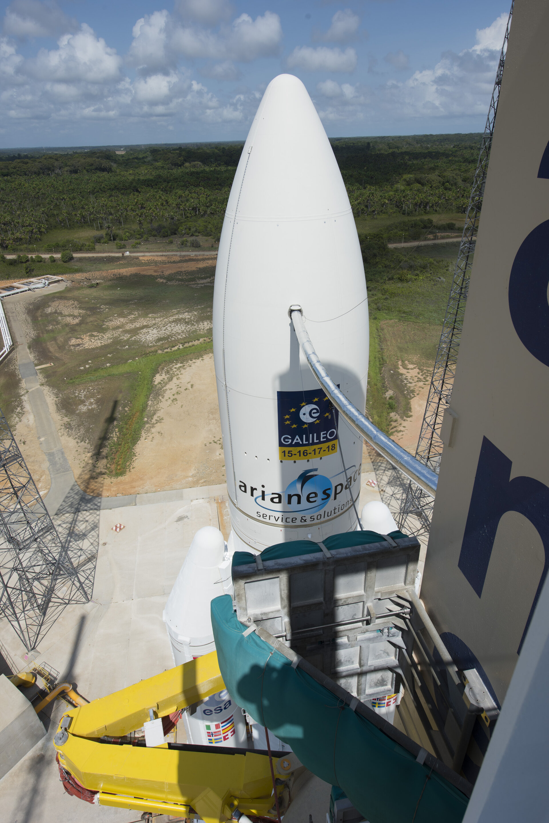 Ariane 5 flight VA233 on launch pad