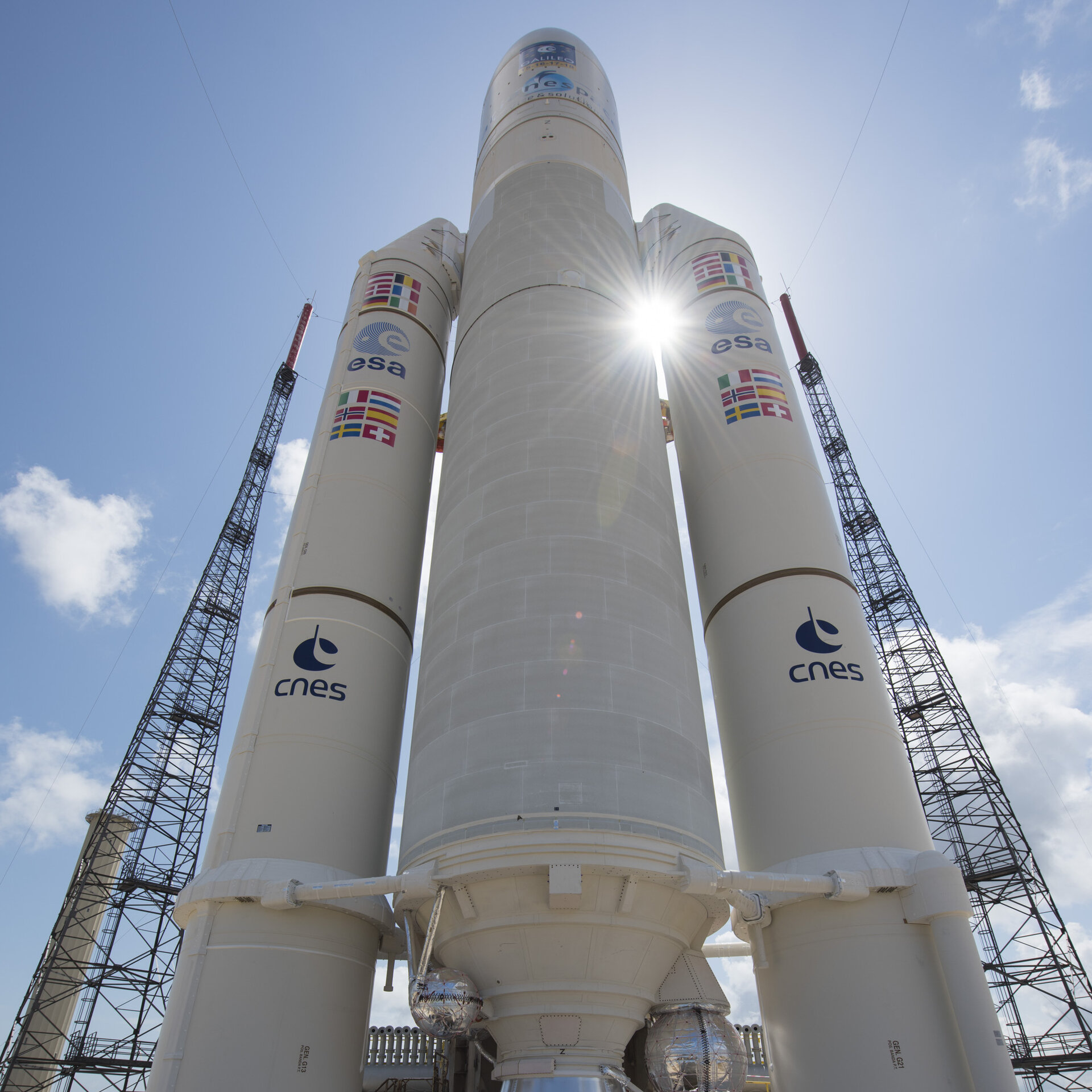 Ariane 5 flight VA233 on launch pad