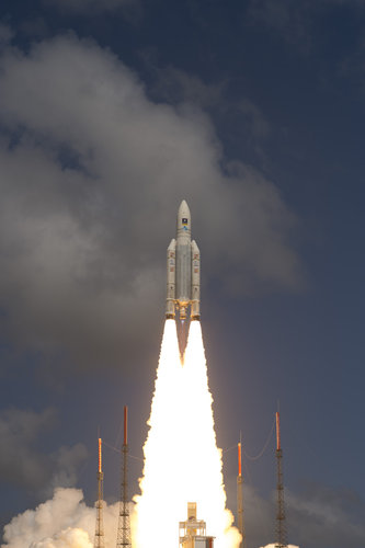 Ariane 5 liftoff on flight VA233