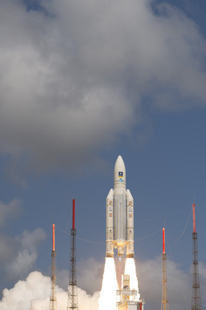 Ariane 5 liftoff on flight VA233