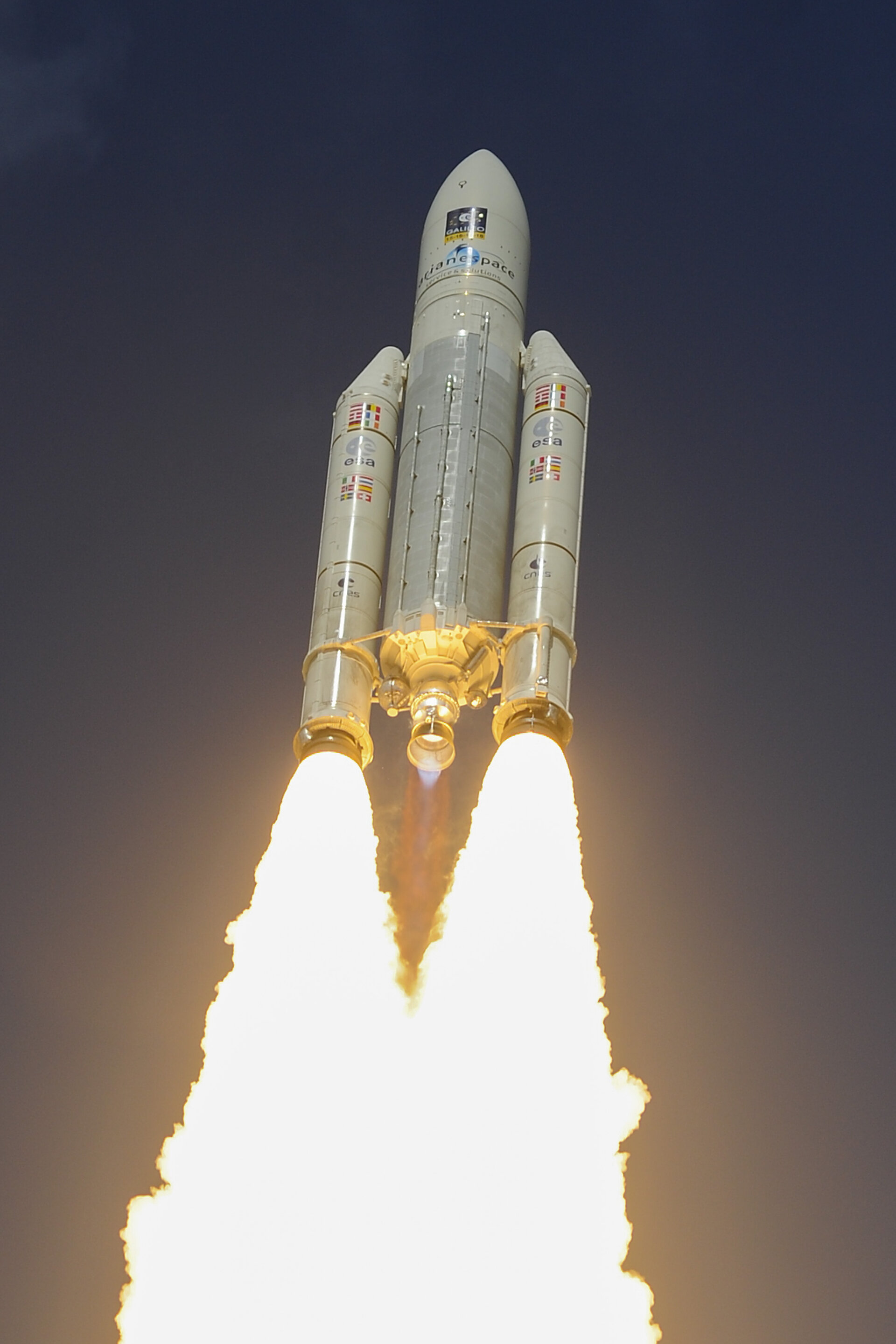 Ariane 5 liftoff on flight VA233